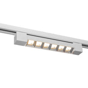 Faretto binario track monofase barra 6 LED 12W resa 144W luce orientabile spot interni negozio 230V BIANCO LUCE 6000K