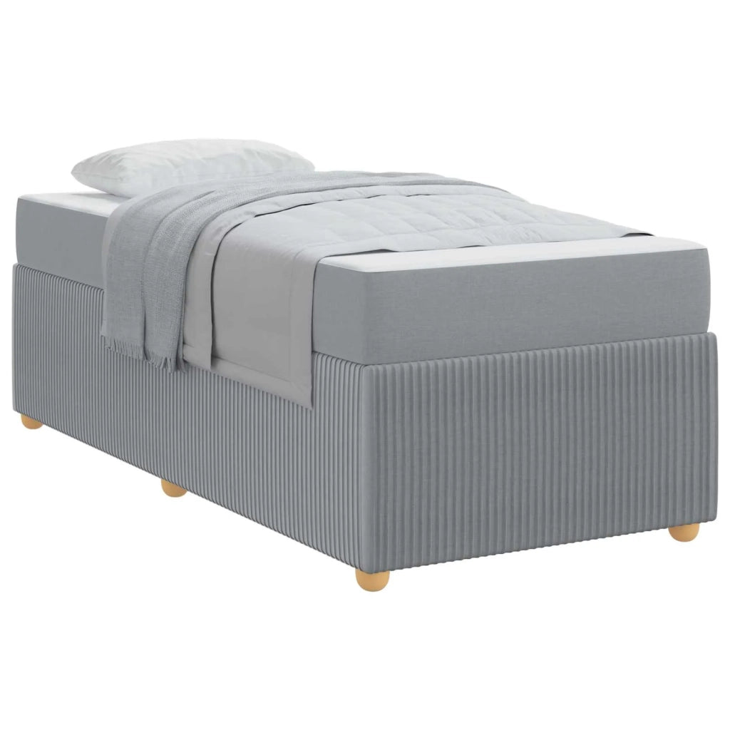 Struttura del letto Grigio chiaro 90 x 200 cm Tessuto 3398340