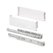 Cassetto esterno Simplex 25 kg, altezza 122 mm, profondità 490 mm, Acciaio, Grigio antracite