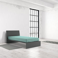 Lenzuolo Sotto con Angoli ed Elastico Tinta Unita Verde Acqua Matrimoniale Maxy