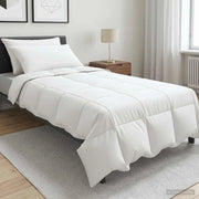 Set Duvet e Cuscino da Letto 3 pz 140 x 220 cm Inverno Bianco 3432827