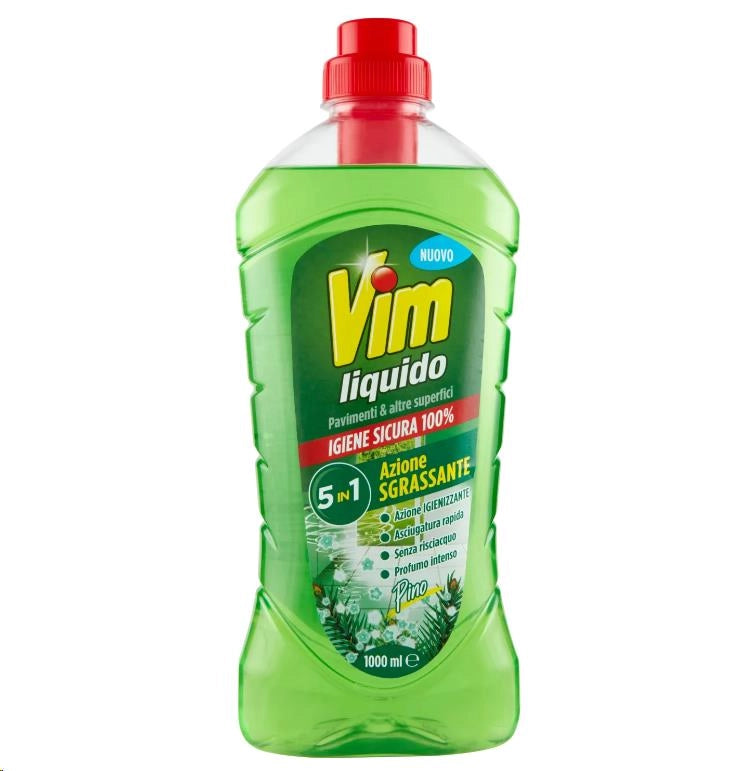VIM DETERSIVO PER PAVIMENTI FORMATO 1 LT FRAGRANZA AL PINO