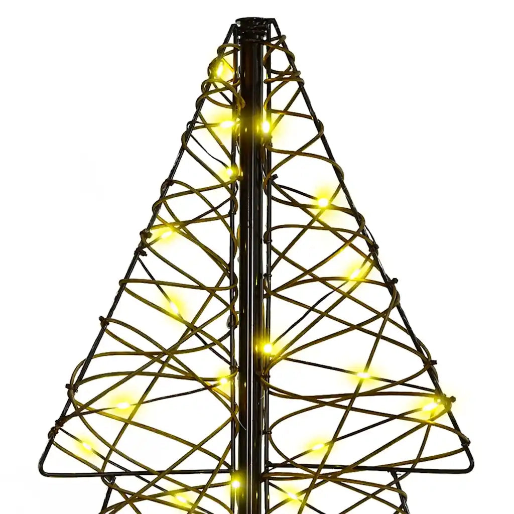 Albero di Natale con 160 LED Bianco caldo 150 cm Rattan