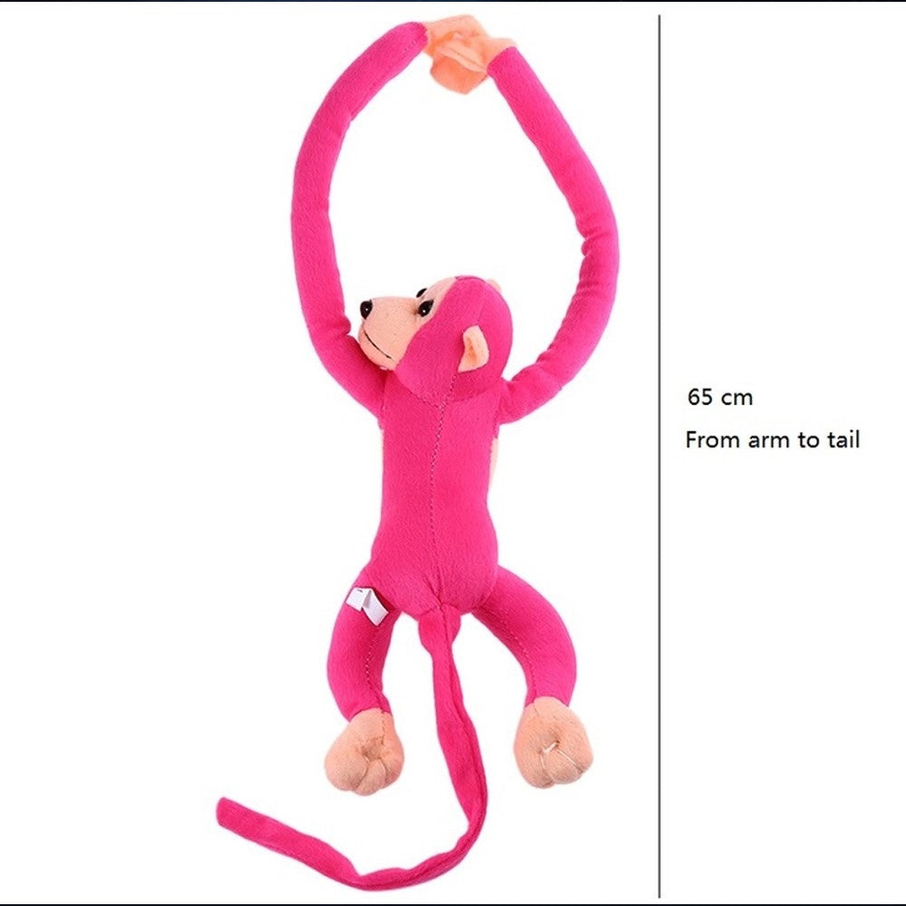 Trade Shop - Peluche Scimmia Da 65 Cm Braccia Lunghe Giocattolo Per Bambini In Vari Colori -