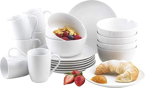 Set di portata - insieme di piatti per zuppe e insalate, grande piatto per insalata, ciotola per zuppe, resistente al magnetron, sicuro nel lavastoviglie.