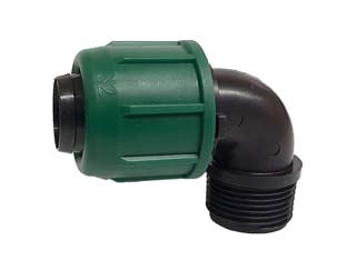 GOMITO 90° A COMPRESSIONE ALA PN4 FILETTO MASCHIO- - 16X3/4 - 10 pezzi