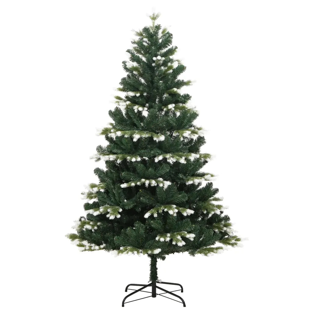 Albero Natale Artificiale Incernierato con Neve Fioccata 240 cm 356759