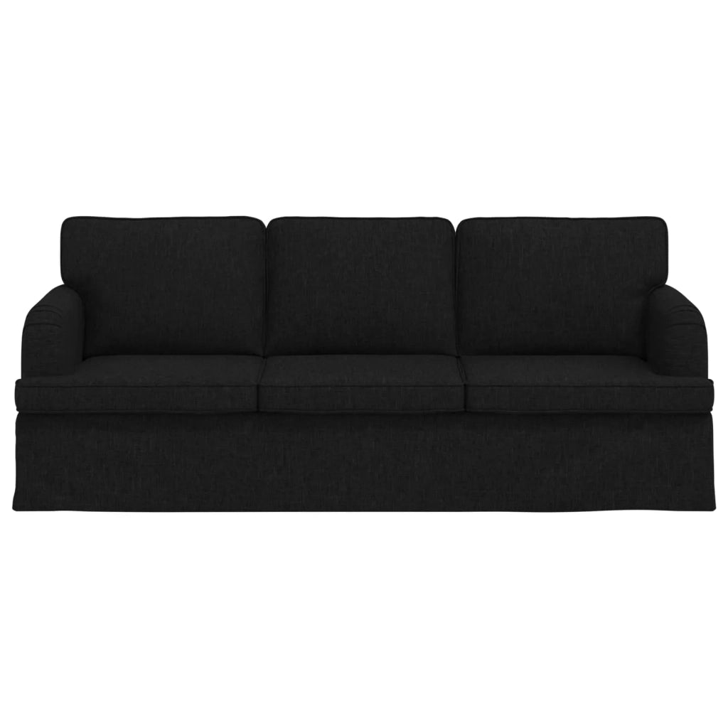 Divano | Divano da soggiorno | Sofa Nero 201 x 80 x 85 cm Tessuto