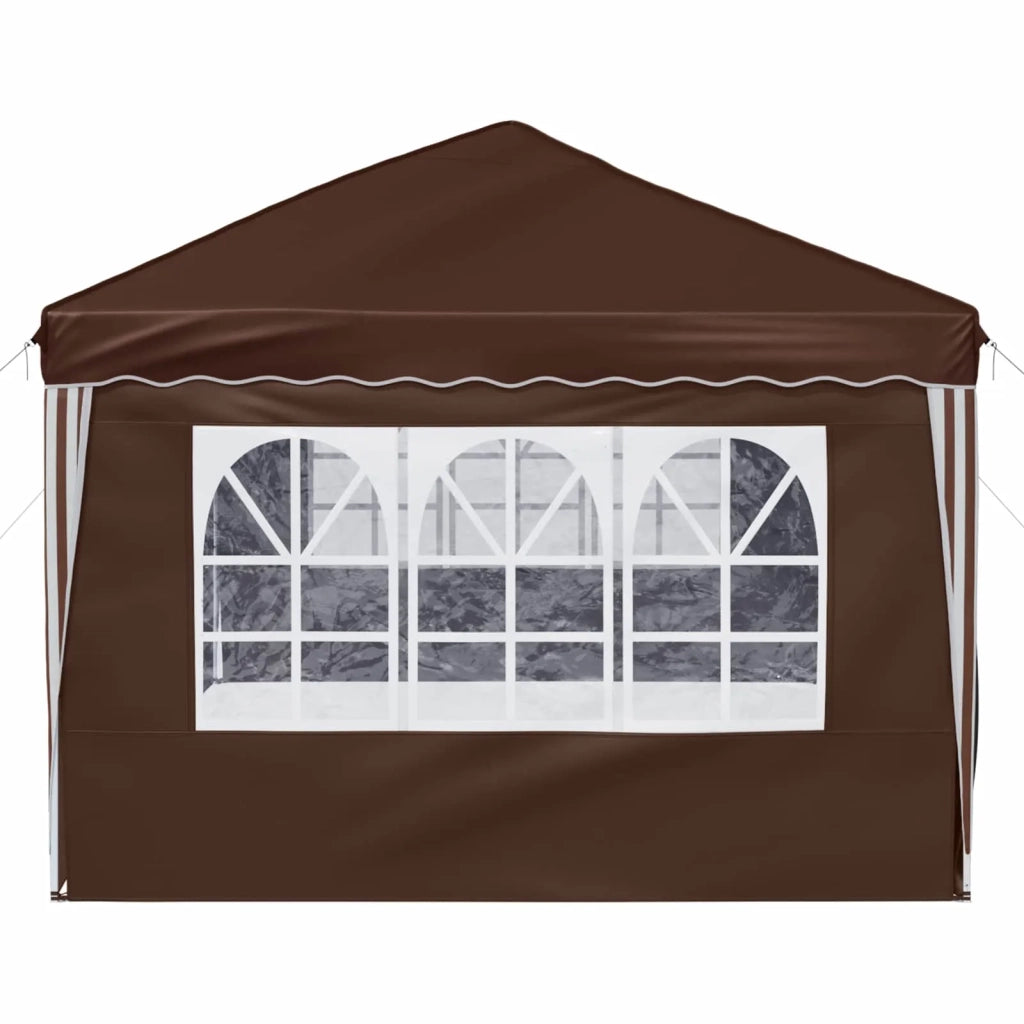 Tenda per feste a pop-up 575 x 288 x 245 cm Marrone