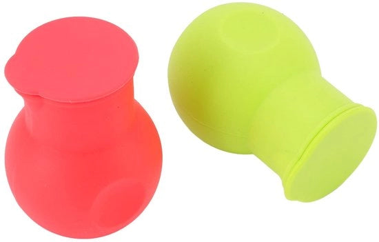 Silicone Crucibolo Flessibile a Doppio Coperchio - 2 Pezzi - Adatto per Fondere Cioccolato/ Burro - Compatibile con Microonde - Silicone di Alta Qualità - Fornello a Fondere