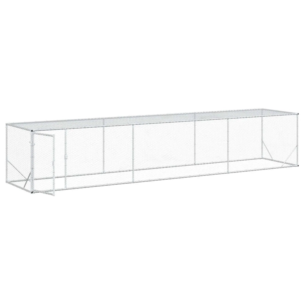Pollaio Argento 500 x 100 x 100 cm Acciaio zincato 42042522
