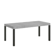 Tavolo allungabile 90x90/246 cm Everyday Premium telaio Antracite - Cemento