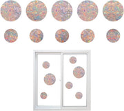Regolatori di luce per vetro con 10 prismi cristallini - Stickers per finestre eletrostatici anti uccello