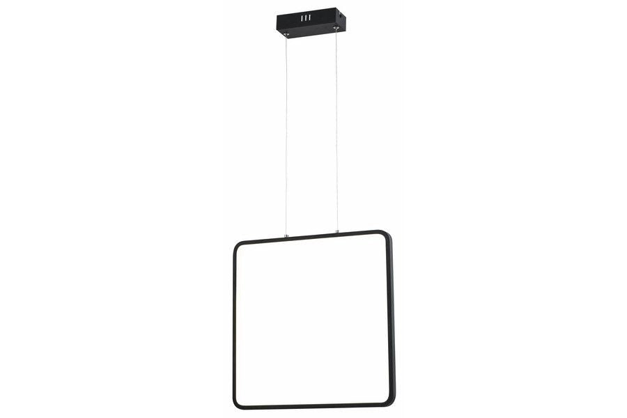 Lampada a sospensione Reality Anaya nera quadrata LED 24W