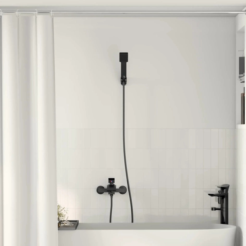 Set di doccia con soffione Nero G 1 / 2 pollici CFW7579056