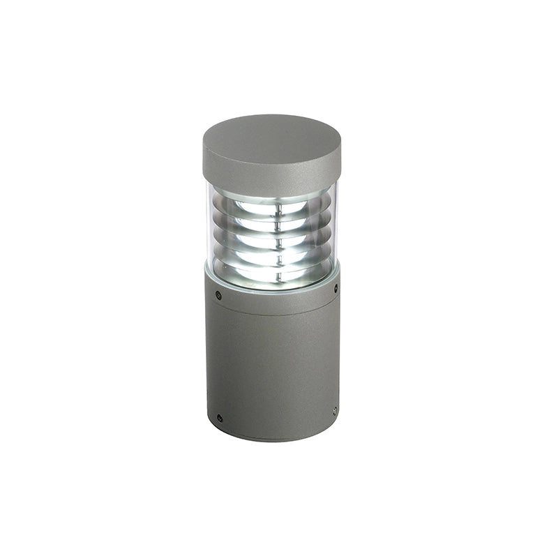 LARS Bollard Paletto LED da terra per esterno 15W 82° IP65 3000K Grigio 26cm - Rossini Illuminazione