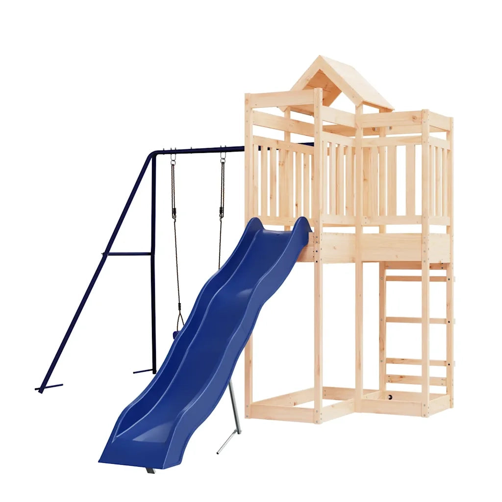 Set da Gioco da Esterno in Legno Massello di Pino 3156883