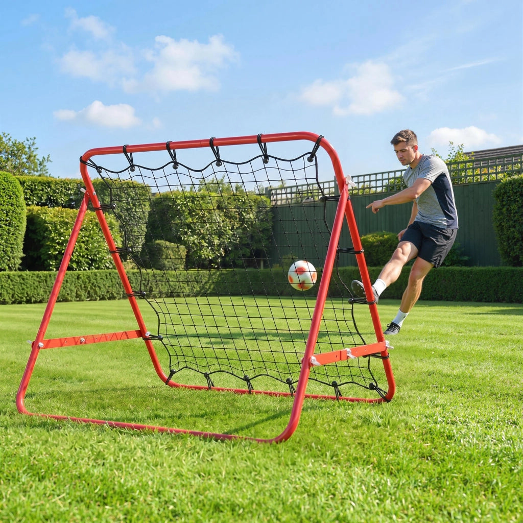Rete da allenamento in metallo angolo regolabile con corde elastiche ¨C zephmum ¨C 96x80x96