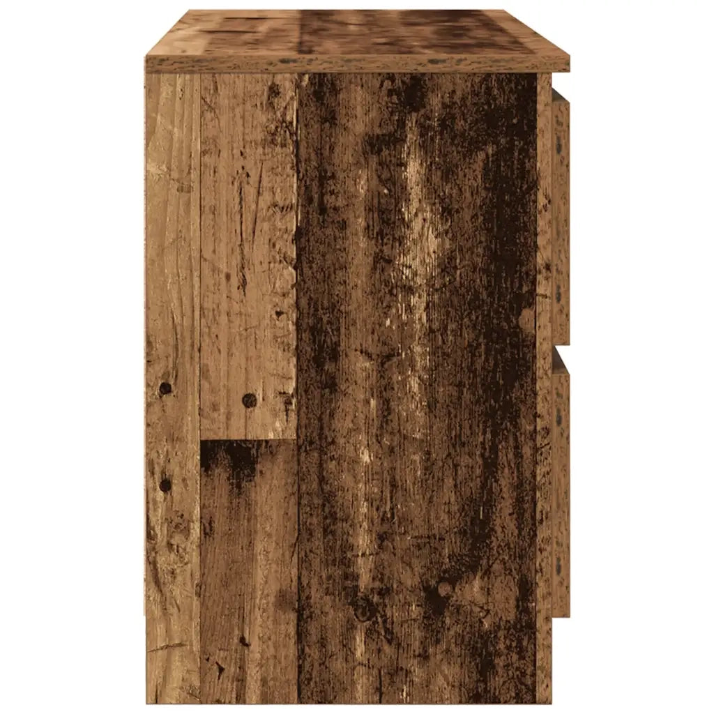 Mobile Porta TV Legno Antico 80x35x54 cm in Legno Multistrato 861794