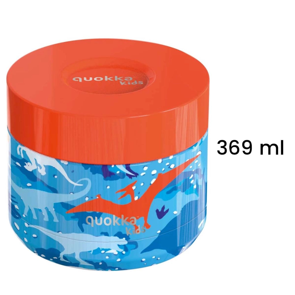Contenitore Alimentare 369ml per Bambini Modello Whim Kids Motivo Dinosauro Blu Quokka