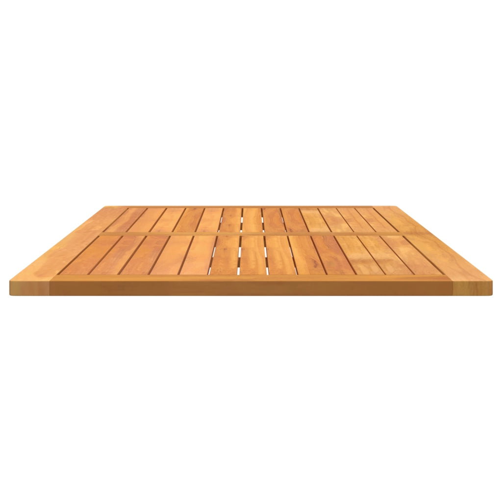 Piano Tavolo 120x70x2,2 cm Rettangolare in Legno Massello di Acacia