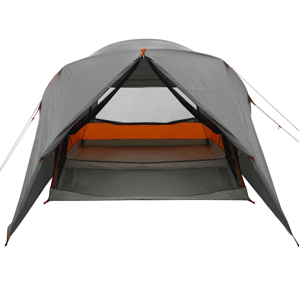 Tenda a Cupola per 4 Persone con tetto Grigio e arancione 42001022
