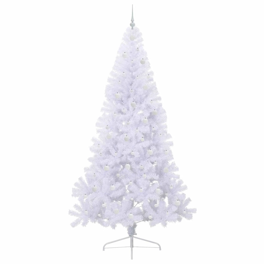Albero di Natale artificiale Bianco 240 cm PVC e Acciaio 3426837