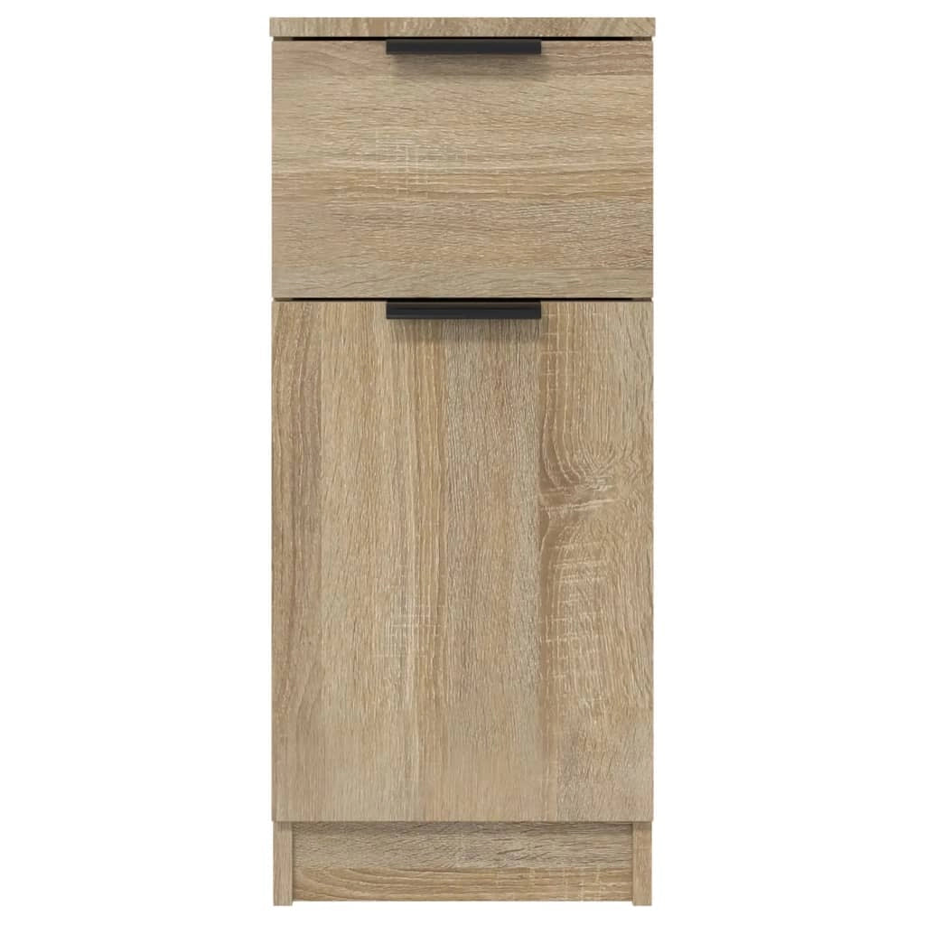 Buffet credenza cassettiera armadio mobile contenitore organizer per cucina soggiorno salotti set di 2 Sonoma 30 x 30 x 70 cm in legno ingegnerizzato marrone 02_0036801