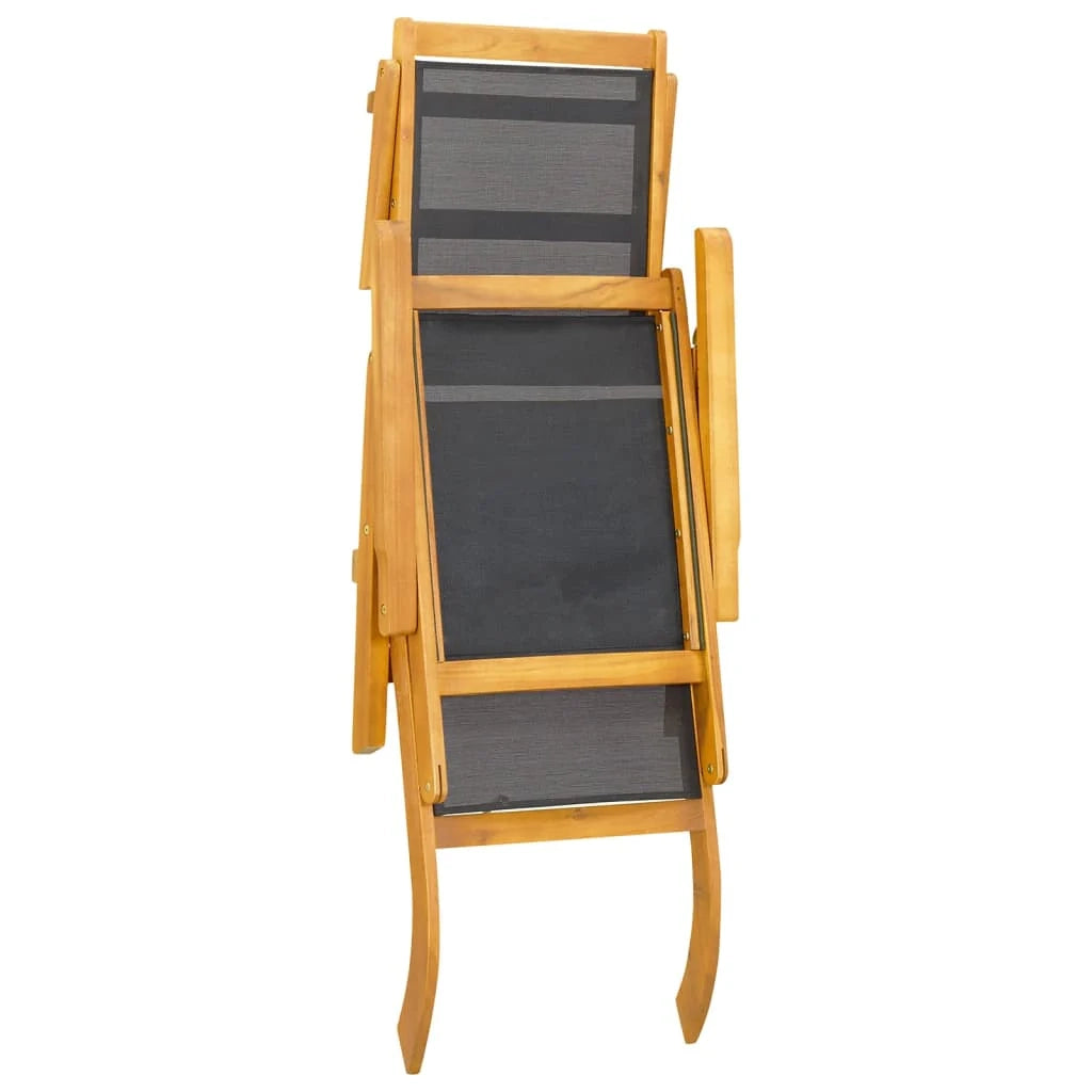 Sedie e tavolo da esterno 141 x 57,5 ​​x 92 cm in massello di acacia e textilene 02_0011917
