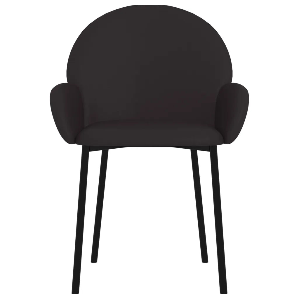 Sedie da Pranzo 2 pz Nere in Similpelle cod mxl 18098
