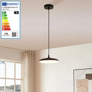 Lampada a Sospensione Oupilu con Illuminazione a LED - Nero/Bianco lux.pro