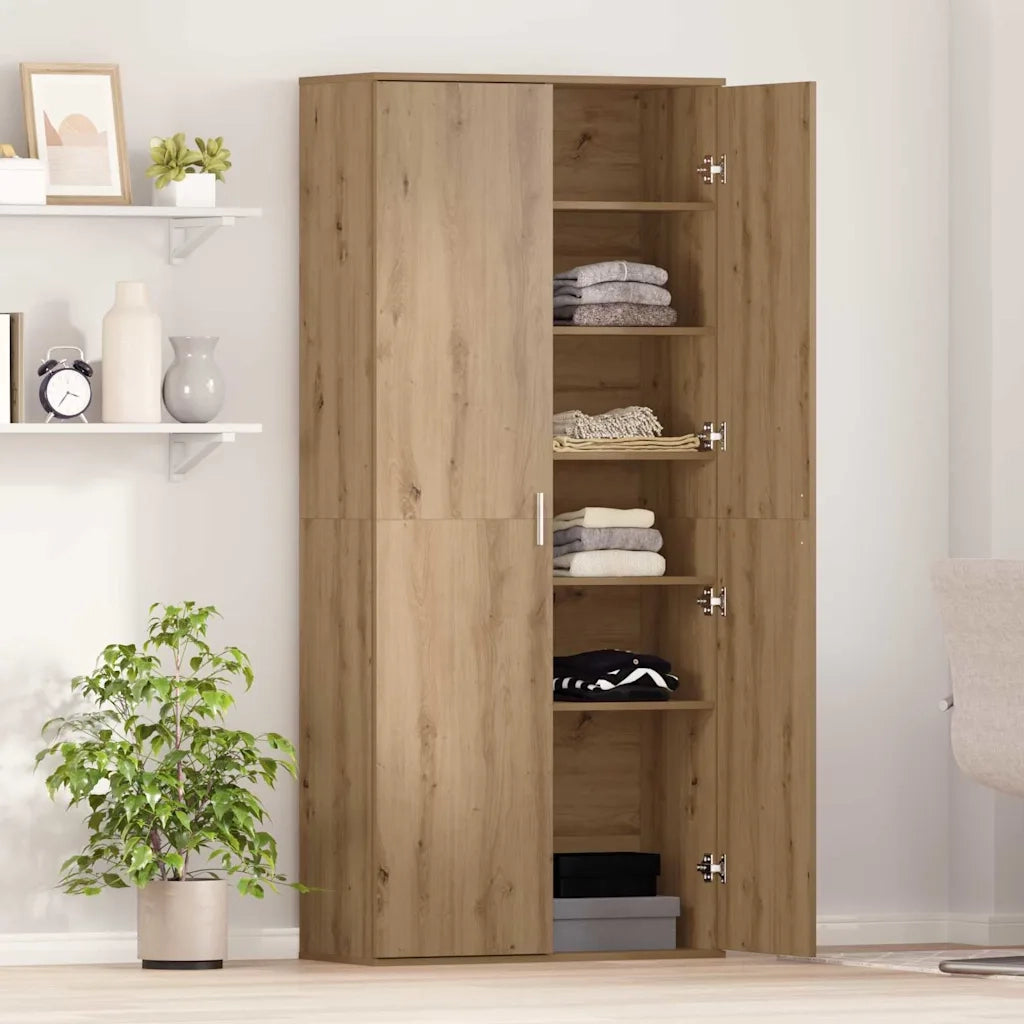 Highboard rovere artigianale 80 x 35 x 180 cm Legno multistrato