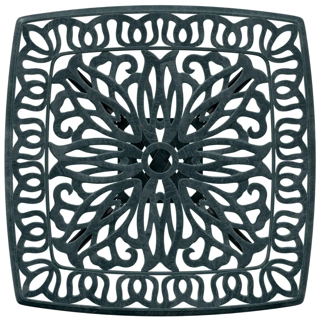Tavolo da Giardino Verde 53x53x53 cm in Alluminio Pressofuso 4002818
