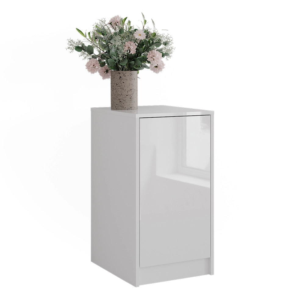 Vicco Credenza Bianco 40.2 x 76.2 cm con coperchio del contenitore