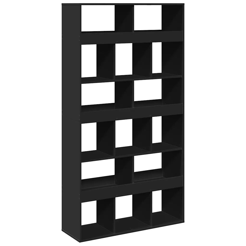 Divisorio Stanza | Paravento | Divisorio Ambienti Nero 100x33x187,5 cm in Truciolato