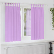 vidaXL Tende con tende 2 pcs Viola Poliestere