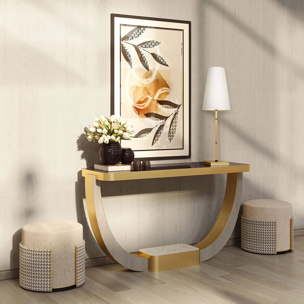 Maytoni Lampada da scrivania contemporanea Zaragoza 1 luce E14 ottone metallo diffusore PVC