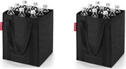 Set a doppio contenitore flessa trasportabile in nero - comodo per viaggiare 

Modello: Reisenthel bottle bag
