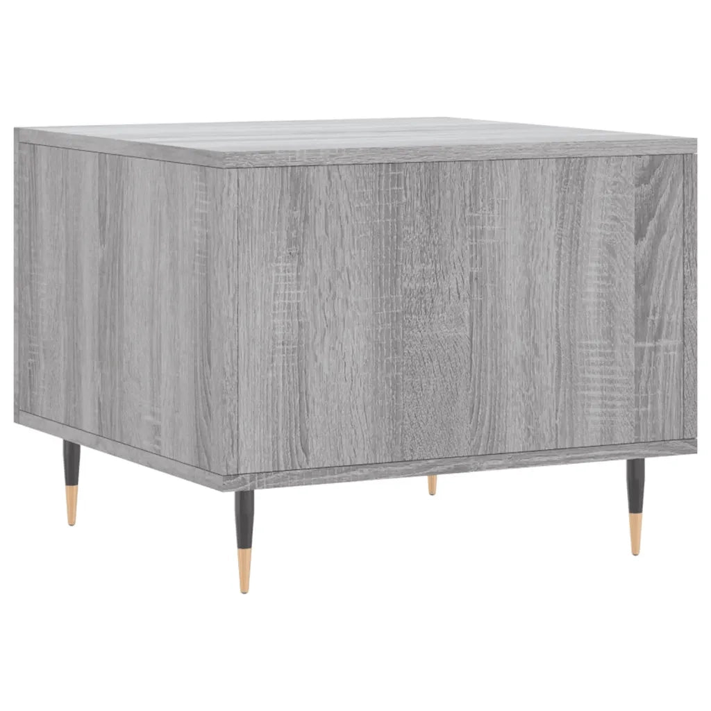 2 pz Tavolini salotto | Tavolino da caff¨¨ | Tavolino da Soggiorno Grigio Sonoma 50x50x40cm Legno Multistrato
