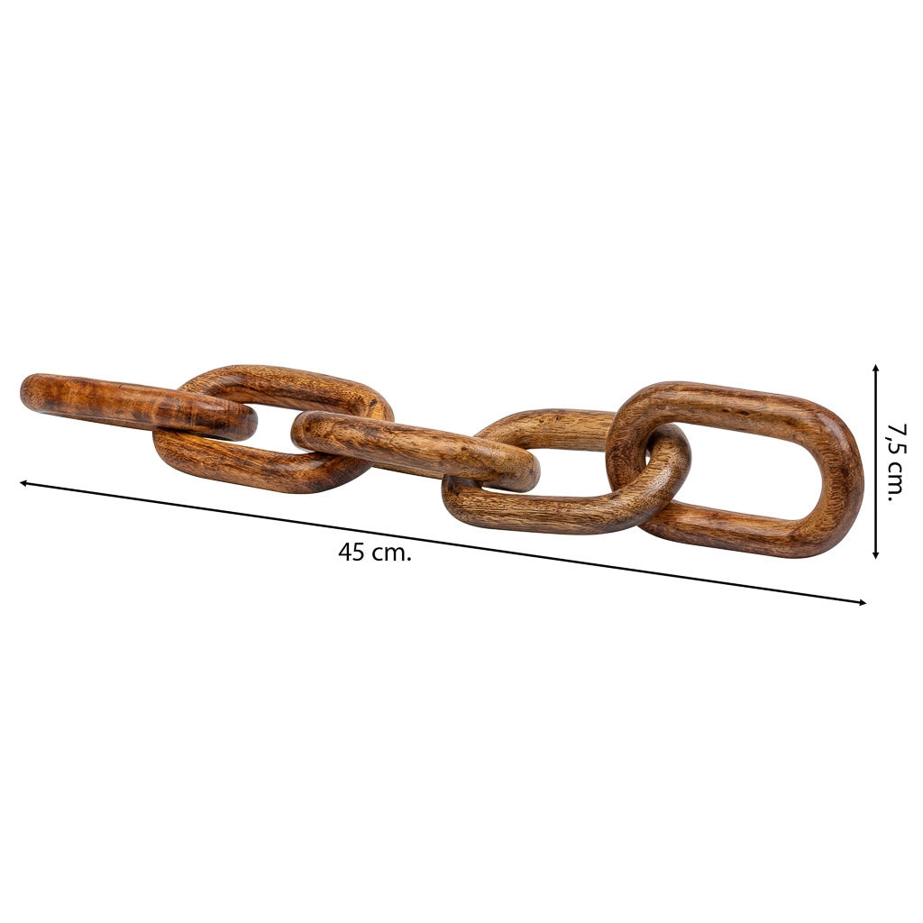 Catena in legno marrone 45x7,5x7,5h