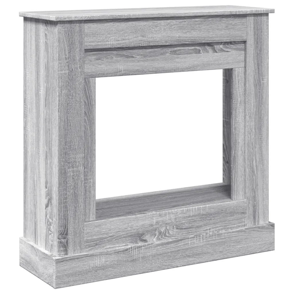 vidaXL Cornice per Camino Grigio Sonoma 90x30x90 cm in Truciolato
