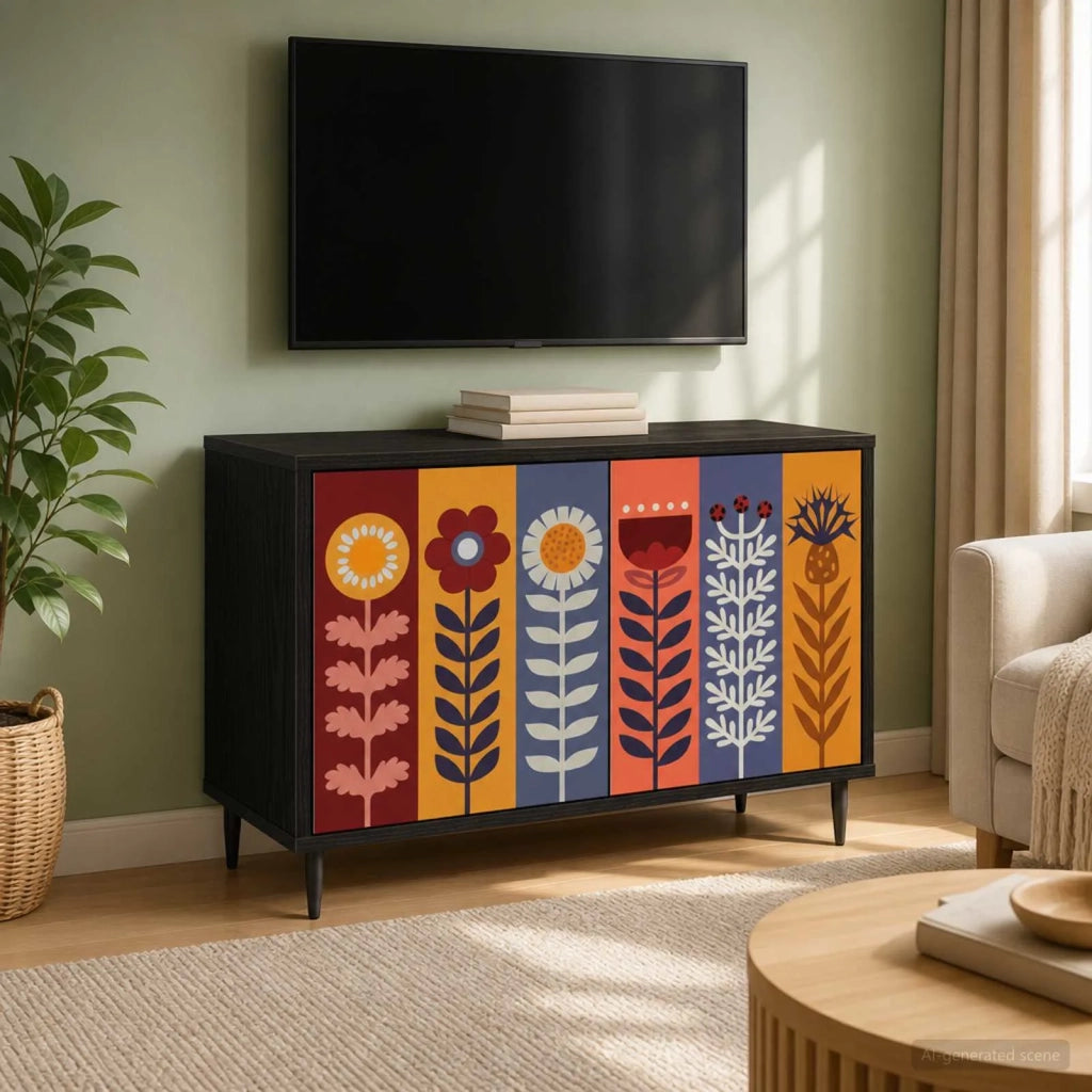 Mobile TV ESSEN 69 x 33 x 50,5 cm Rovere Nero 8007022