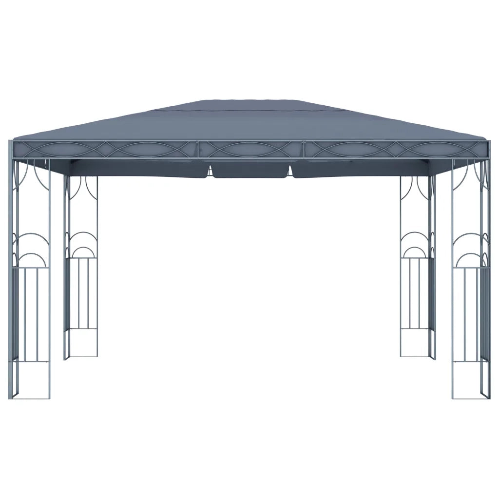 Gazebo con Stringa di Luci LED 400x300 cm Antracite