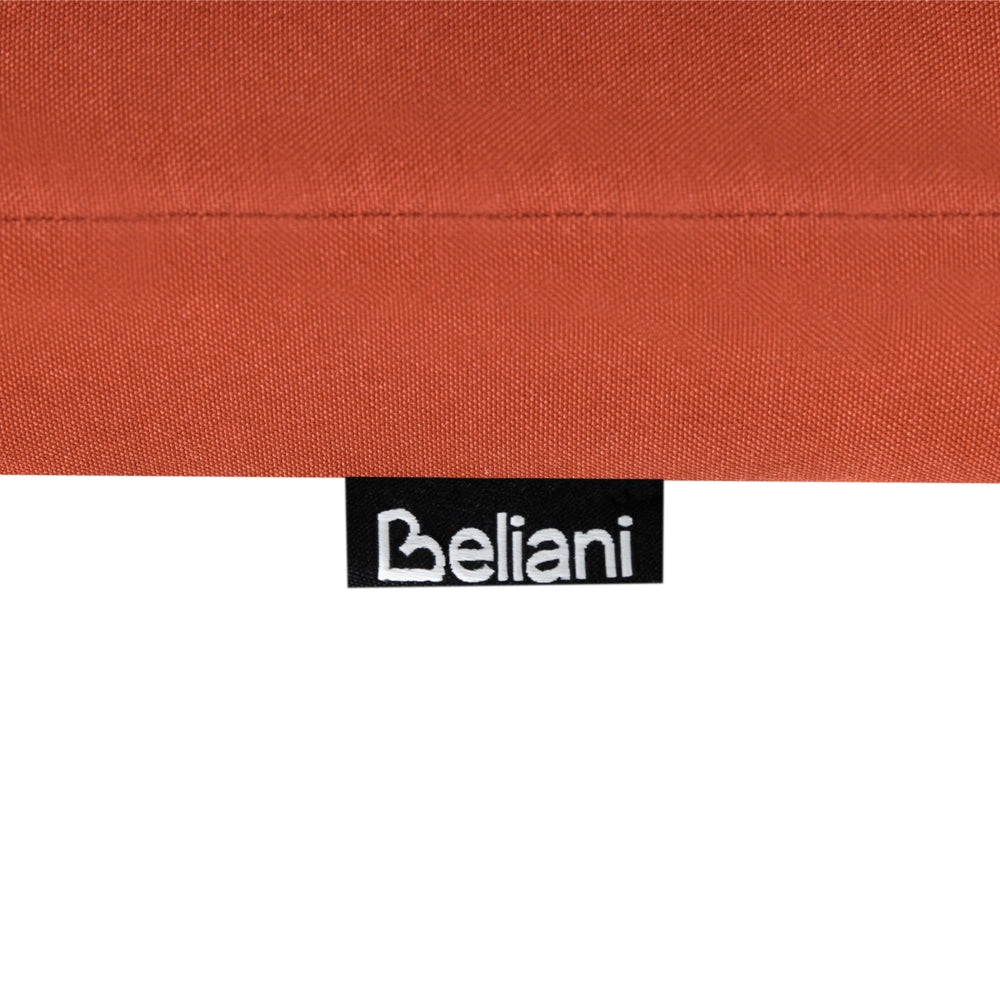 Set di 2 cuscini per sedute e schienale da esterno con lacci rosso stile elegante giardino