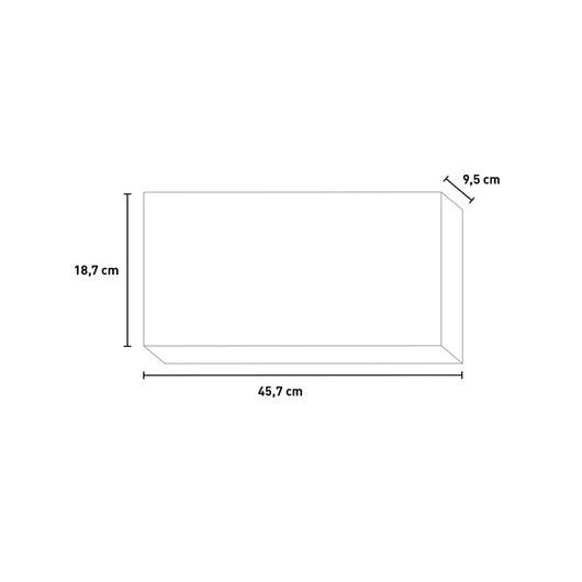Bruciatore a Bioetanolo per Camini 45,7x18,7xH9,5 cm 3,5L in Acciaio Inox