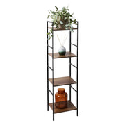 SCAFFALE IN METALLO E LEGNO cm 29,45 x 23,5 x H 160,5 - 4 ripiani  - BricoGo