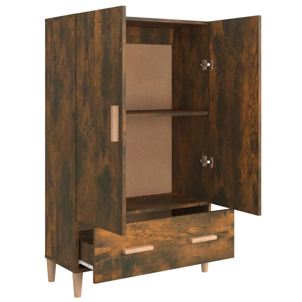 Credenza cassettiera cassettiera mobile contenitore organizer cucina soggiorno soggiorno alto 70 x 31 x 115 cm derivati ​​del legno marrone 02_0033549