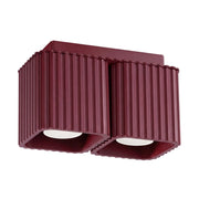 Plafoniera RIFF 2 bordeaux GU10