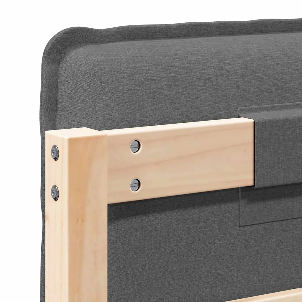 Testiera imbottita Grigio Naturale e Chiaro Pino massello 880008