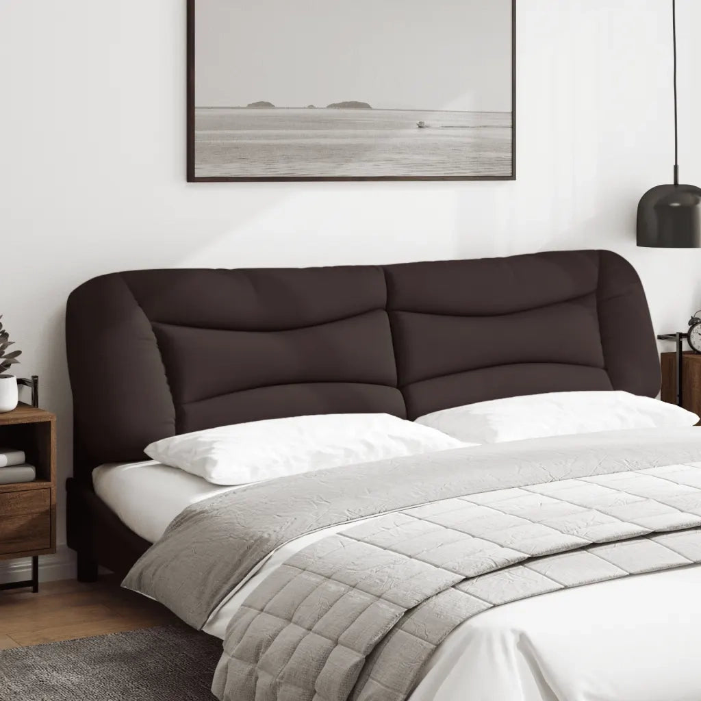 Cuscino Testiera Hvar Marrone Scuro 200 cm in Tessuto CFW5075977